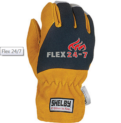 SHELBY Fire Fighting Protective Glove With Wristlet. 1 PAIR.  