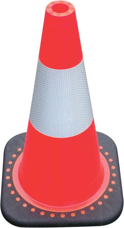 Traffic Cone Solid Orange with Reflective Collar - 18"
1 EACH 