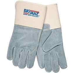 Big Jake Gloves, Full Leather Back, 4 1/2" Gauntlet Cuff
