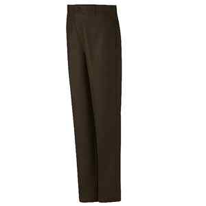 Men's Brown Wrinkle Resistant Cotton Work Pants Waist Size 33