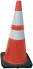 Traffic Cone Solid Orange with Reflective Collar - 28