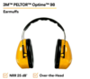 3M Peltor Optime 98 Over-the-Head Earmuffs, Hearing Conservation 