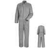Cotton Coveralls with Concealed Snap Front 