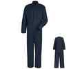 Cotton Coveralls with Concealed Snap Front